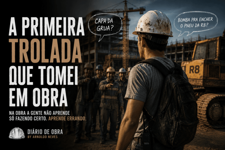 A primeira trolada que tomei em obra