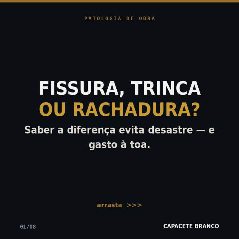 Fissura, trinca ou rachadura? Como ler a parede antes de virar problema